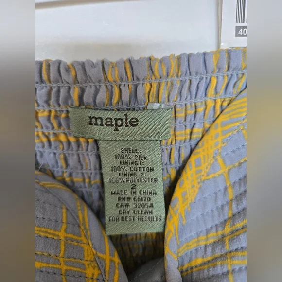 Anthropologie Maple Quilted Pastiche Maxi Dress. Size 2 - Picture 8 of 11